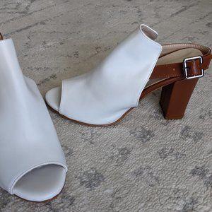 Vegan Leather Block Heels